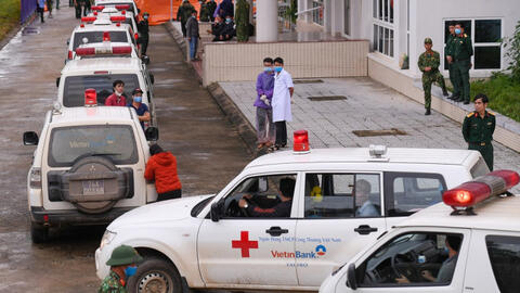 13 thi thể của các chiến sĩ Đoàn 337 được đưa về TP.Đông Hà chờ làm tang lễ