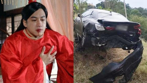 "Lương Sơn Bá xấu nhất màn ảnh" gặp tai nạn xe nghiêm trọng khi quay phim, hiện trường hỗn loạn khiến fan lo sốt vó