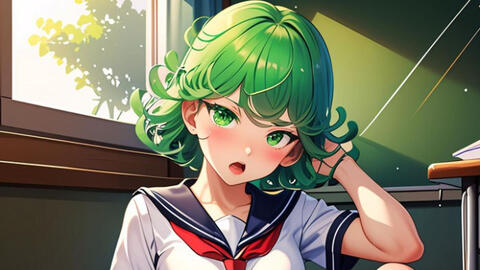 One Punch Man: AI tưởng tượng Tatsumaki là một nữ sinh dễ thương