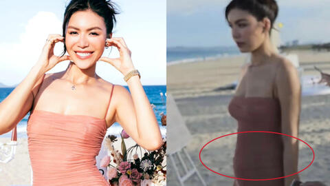 Sau tuyên bố chắc nịch chuẩn bị kết hôn, Minh Tú để lộ vòng 2 lùm lùm khi dự tiệc cưới