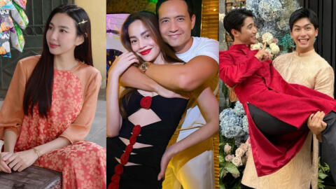 Thùy Tiên khoe visual đỉnh, Hà Hồ phát "cẩu lương" và 1 diễn viên bất ngờ tổ chức lễ ăn hỏi ngày đầu năm 2024