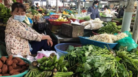 Rau xanh, thực phẩm tươi sống giảm giá tại chợ và siêu thị