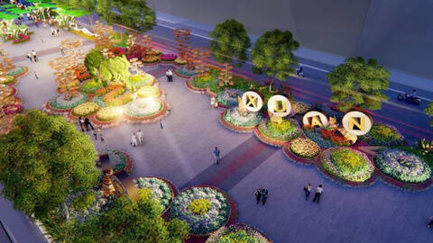 Khách tham quan đường hoa Nguyễn Huệ Tết Nhâm Dân 2022 không được tháo khẩu trang