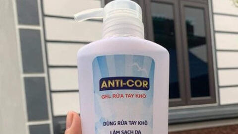 Thu hồi gel rửa tay khô ANTI-COR trên toàn quốc