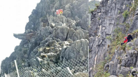 Tạm cấm du khách lên mỏm đá "tử thần" Pải Lủng trên đèo Mã Pì Lèng