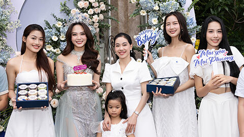 Mai Phương rạng rỡ đón sinh nhật trước thềm thi quốc tế, "bà trùm Hoa hậu" tặng nóng món quà đặc biệt