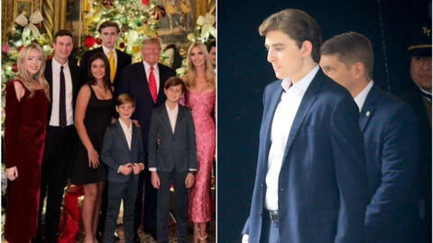 "Hoàng tử Nhà Trắng" Barron Trump hiếm hoi xuất hiện sau thời gian dài, chụp vội một bức cũng "flex" được chiều cao cùng thần thái ngút ngàn