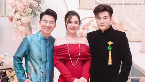 "Hoa hậu 2 nhiệm kỳ" Phan Kim Oanh khoe sắc bên cạnh Việt Tú, Minh Quân