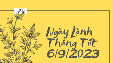 Xem ngày lành tháng tốt 6/9/2023: Cưới hỏi hay giao dịch làm ăn đều không nên làm