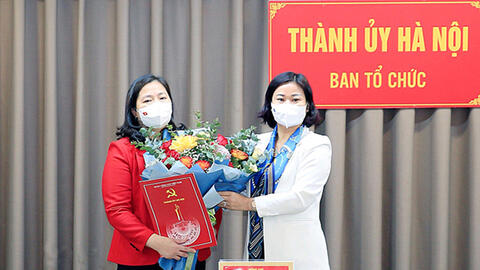 Bà Triệu Thị Ngọc làm Phó Trưởng ban Tổ chức Thành ủy Hà Nội