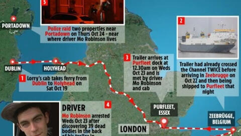 Container chứa 39 thi thể từng đỗ ở điểm nóng buôn người