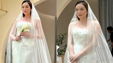 Lý Nhã Kỳ thử váy cưới, sắp kết hôn ở tuổi 41?