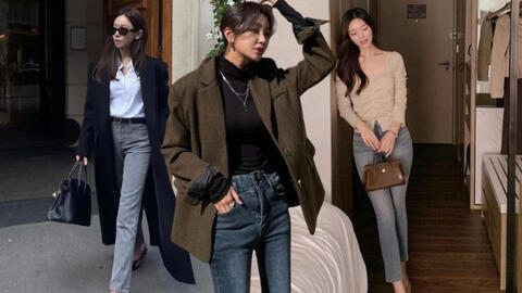 10 cách diện quần jeans ống bó chuẩn sành điệu và tôn dáng