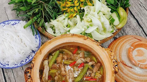 "Muốn ăn bông súng mắm kho, thì về Đồng Tháp ăn no đã thèm"