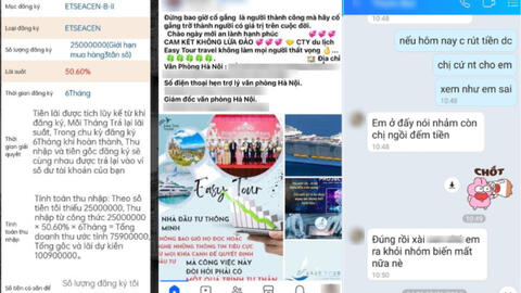 Hé lộ đoạn chat nạn nhân của app Easy Tour mắng người vì nhận được lời khuyên ngừng đầu tư: "Em ở đấy nói nhảm còn chị ngồi đếm tiền"