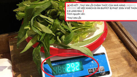 Nhà hàng Gang Yu Hotpot xin lỗi thực khách bị phạt vì để thừa rau