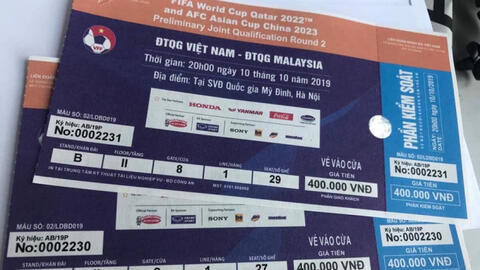 Cầu thủ cũng phải mua vé chợ đen trận Việt Nam - Malaysia