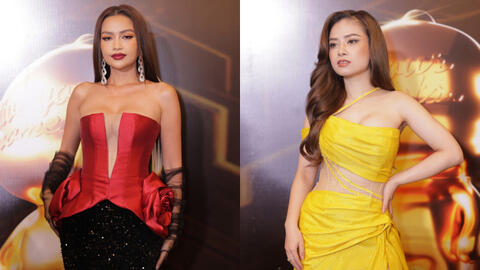 Hoa hậu Ngọc Châu quyến rũ ngồi "ghế nóng" cùng Dương Hoàng Yến