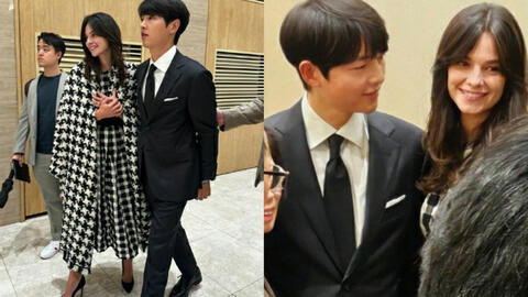 Song Joong Ki đưa vợ Tây dự hôn lễ em gái mà như đi thảm đỏ: Katy đẹp hẳn sau sinh, cách tài tử nhìn bà xã gây sốt