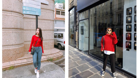 10 gợi ý mix đồ với áo len đỏ cho Noel rực rỡ, ấm áp