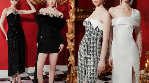 Những mẫu đầm tweed sang chảnh, sexy thiêu đốt mùa lễ hội cuối năm