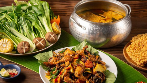 Món ngon mỗi ngày: Lẩu ếch lá lốt