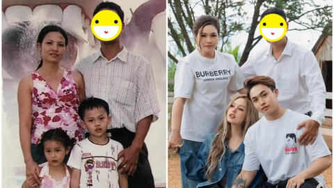 Hot girl khoe ảnh gia đình, netizen bất ngờ với diện mạo người bố sau khoảng 2 thập kỷ