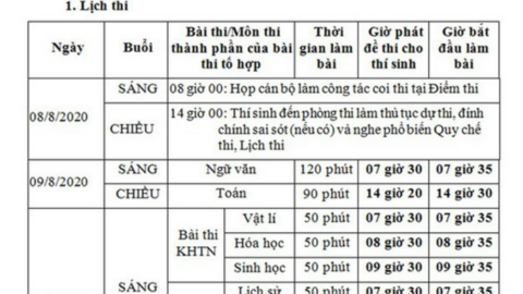 Nóng: Cập nhất đáp án môn Vật lý kỳ thi tốt nghiệp THPT Quốc gia 2020