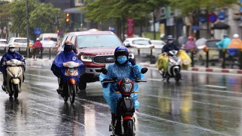 Không khí lạnh tiếp tục gây mưa vừa đến mưa to ở Bắc Bộ, trời rét đậm