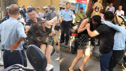 Vụ đánh ghen trên phố Lý Nam Đế: Người vợ có thể bị phạt 2 - 3 triệu đồng