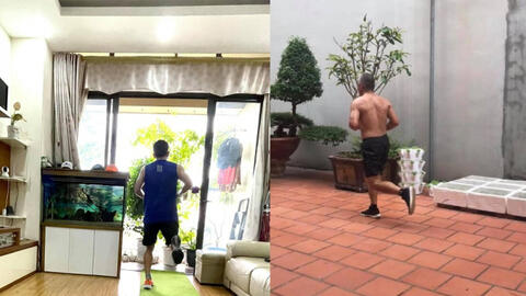 Các “runner” đồng loạt trưng ảnh chạy quanh nhà “mùa giãn cách”