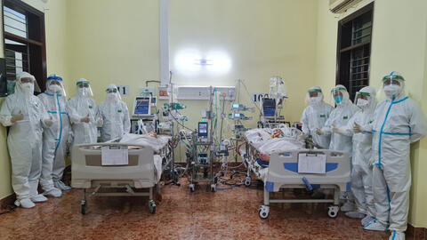 Bệnh viện Quân y 175 "chia đôi" một máy thở ECMO để cứu bệnh nhân F0 nguy kịch