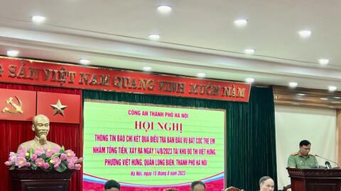 Công an họp báo thông tin chính thức vụ bắt cóc trẻ em ở Hà Nội