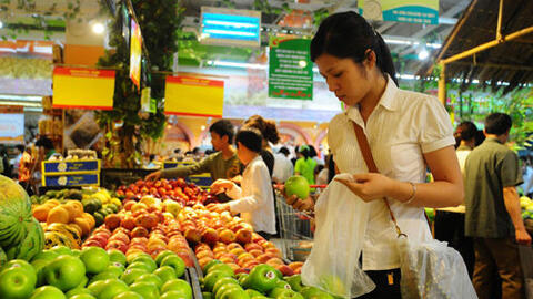 CPI tháng 2 tăng cao nhất 8 năm