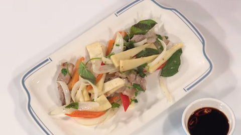 Món ngon mỗi ngày: Củ hũ dừa xào ba chỉ