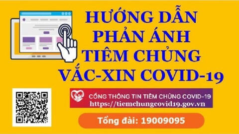 Hướng dẫn gửi yêu cầu phản ánh thông tin tiêm chủng vaccine phòng COVID-19