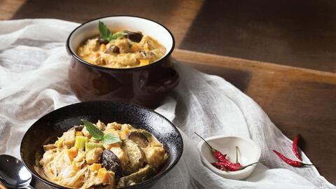 Bún cà ri chay cho mùa thu