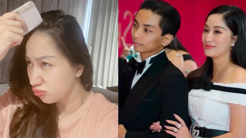 Khánh Thi biểu cảm hờn dỗi khi nhận quà từ Phan Hiển, nói một câu lạnh sống lưng