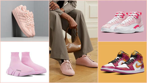 10 mẫu giày thể thao hồng ấn tượng nhất hiện nay