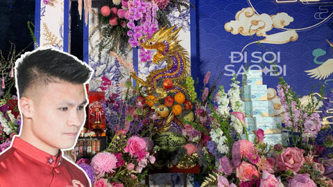 Tráp dát vàng, đính 700 viên đá được Quang Hải chuẩn bị trong đám hỏi với Chu Thanh Huyền