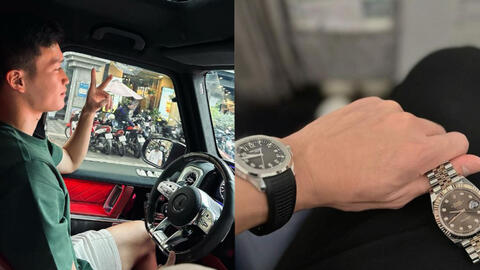 Hoàng Đức vừa tậu G63 hơn 11 tỷ đã khoe ngay đồng hồ hơn 2 tỷ: Cầu thủ làm gì mà giàu thế nhỉ?