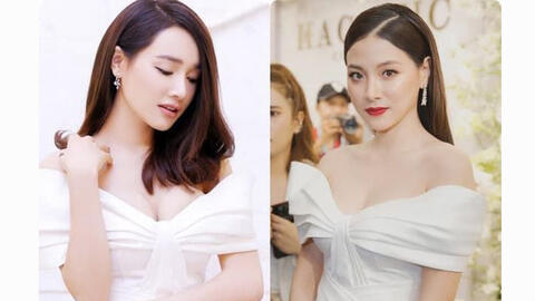 Nhã Phương diện váy đụng hàng mỹ nhân Thái Lan
