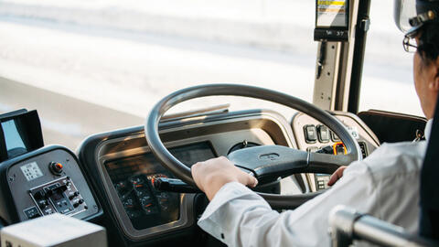 Người lái xe bus ở Kyoto