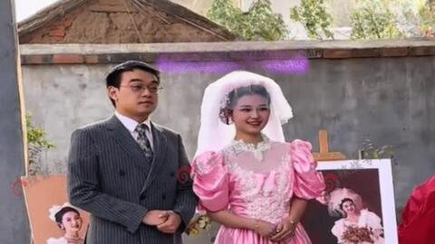 Chiếc váy cưới màu hồng gây tranh cãi và sự thật khiến ai nấy "nghẹn lòng"