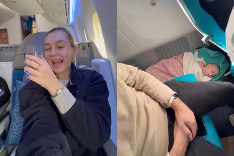 Bà mẹ để con 11 tháng tuổi nằm lọt thỏm dưới chân ghế máy bay để "hưởng thụ" riêng trong khoang thương gia: "Tôi xứng đáng có giấc ngủ trưa"
