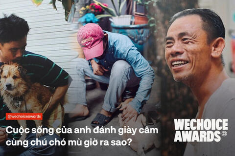 Gặp lại anh đánh giày câm nơi vỉa hè: Không còn chú chó nào nhưng bên cạnh anh là rất nhiều yêu thương...