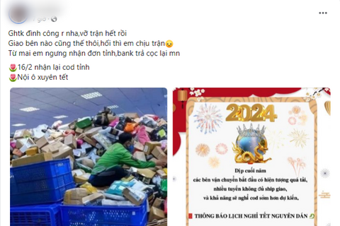 Hàng loạt chủ shop khóc ròng vì không giao được đơn đúng dịp cao điểm Tết Nguyên đán, điều gì đang xảy ra với Giao hàng tiết kiệm?