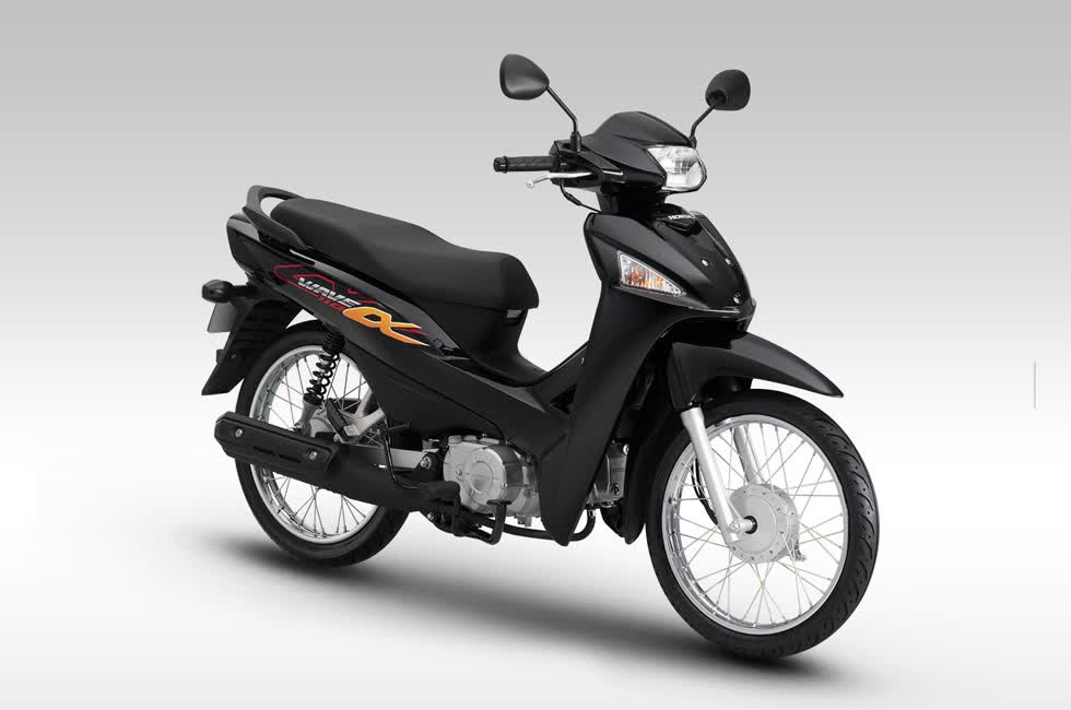 Honda Wave Alpha 110 phiên bản đen nhám đặc biệt.