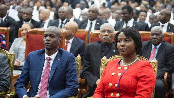   Tổng thống Jovenel Moise và Đệ nhất phu nhân Martine Moise của Haiti - Ảnh: AP  