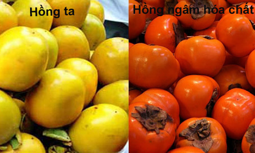 Hồng ngâm Trung Quốc bắt mắt hơn. Ảnh minh họa